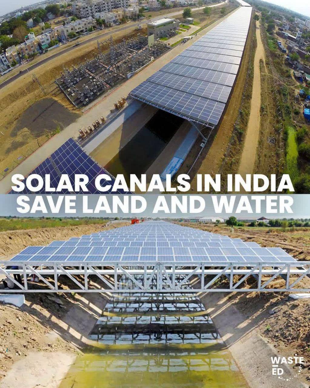 کانال های خورشیدی تبخیر را کاهش می دهند