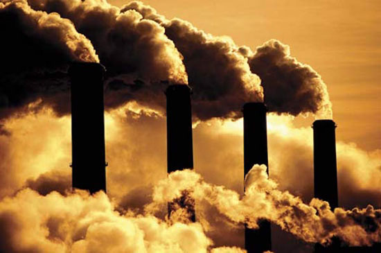 آلودگی هوا ناشی از سوزاندن سوخت های فسیلی 