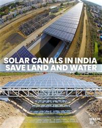 Solar channels reduce evaporation